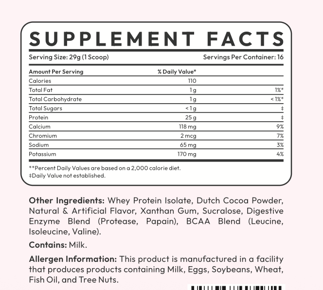 Chocolate Isolate Protein