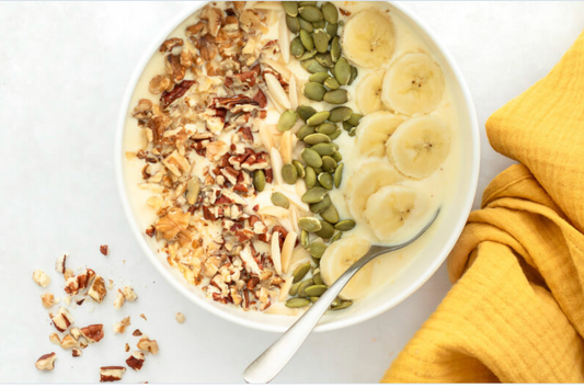 High Protein Banana Smoothie Bowl